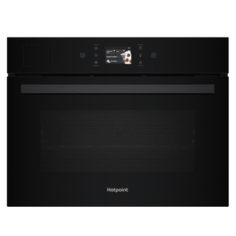 Hotpoint HCS9A9PHTSBA Built-In Electric Compact Single Oven with Microwave in