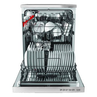 Image of Hoover HDYN1L390OW 60cm Dishwasher in White 13 Place Setting F Rated