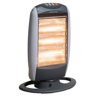 Daewoo HEA1416GE 1.2kW Halogen Heater in Grey