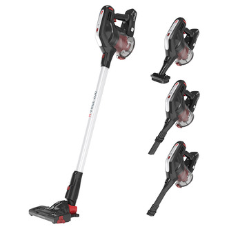 Hoover HF222RH Cordless Stick Vacuum Cleaner - Titanium Black & Red
