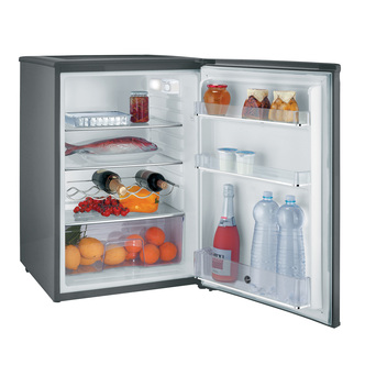 Hoover HFLE54XKN 55cm Undercounter Larder Fridge in Silver F Rated 125