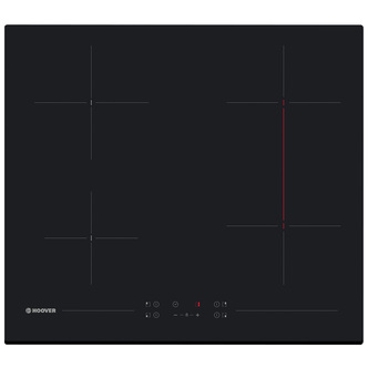 Hoover HH64BVT 60cm 4 Zone Ceramic Hob in Black Glass Dual Zone