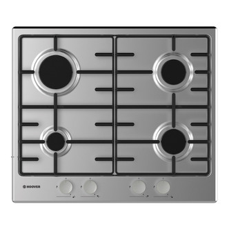 Hoover HHW6BRMX 60cm 4 Burner Gas Hob in Stainless Steel