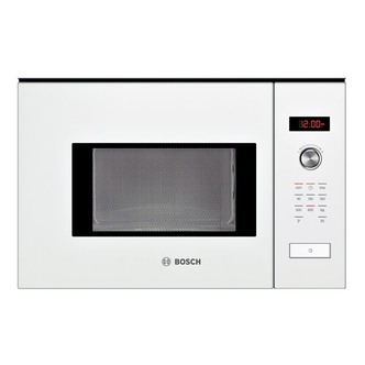 Bosch HMT75M624B Built In Microwave Oven in White 800W 20 Litre