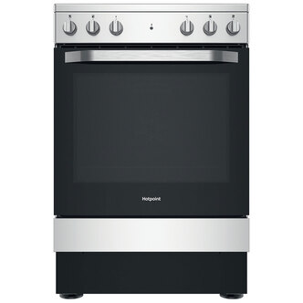 Hotpoint HS67V5KHX 60cm Single Cavity Electric Cooker in St/St Ceramic Hob