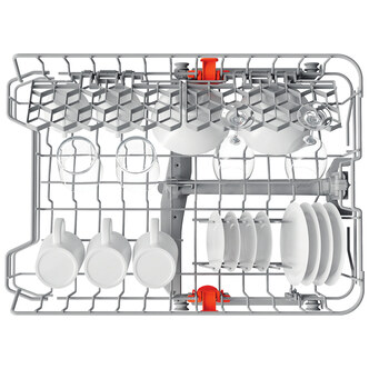Hotpoint HSFE1B19 45cm Slimline Dishwasher White 10 Place Setting F Ra
