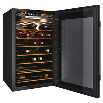 Hoover HWC150UKWN 50cm Freestanding Wine Cooler in Black 42 Bottles