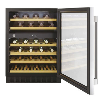 Hoover HWCB60UKN 60cm Integrated Dual Zone Wine Cooler Black 46 Bottle
