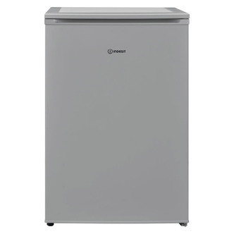 Indesit I55VM1110S 55cm Undercounter Fridge Silver F Rated Icebox 104L