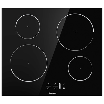 Hisense I6421C 60cm 4 Zone Induction Hob in Black Glass