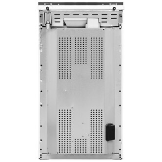 Indesit ID5G00KMWL 50cm Twin Cavity Gas Cooker in White Glass Lid