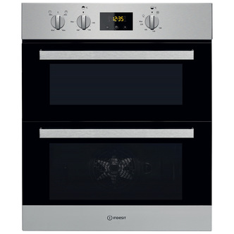 Indesit IDU6340IX 60cm Built Under Double Electric Oven in St/Steel