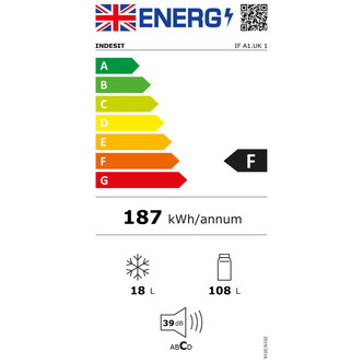 Indesit IFA1 1 60cm Built Under Integrated Fridge Icebox 0 82m F 108L
