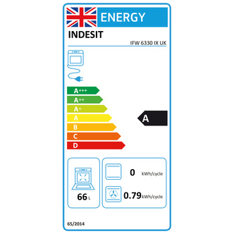 Indesit IFW6330IX Built In Electric Single Oven in St Steel 66L