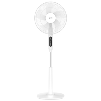 Igenix IGFD2016W 16 Inch Digital Pedestal Fan in White Remote Control