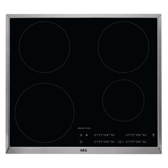Image of AEG IKB64401XB 60cm Built In Induction Hob in Black Glass