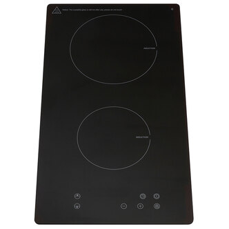 Montpellier INT31NT 13A 30cm 2 Zone Induction Domino Hob in Black Plug