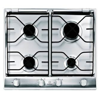 Indesit IP640SIX PRIME 60cm 4 Burner Gas Hob in Stainless Steel