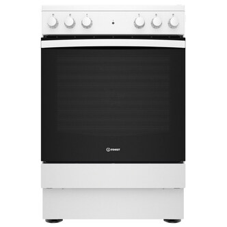 Indesit IS67V5KHW 60cm Single Oven Electric Cooker in White Ceramic Hob