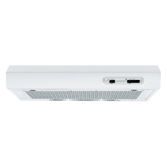 Indesit ISLK66FLSW 60cm Visor Cooker Hood in White 3 Speed Fan