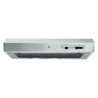 Indesit ISLK66LSX 60cm Visor Cooker Hood in Stainless Steel 3 Speed Fan