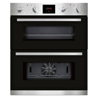 Neff J1GCC0AN0B N30 Built-Under CircoTherm Double Oven in St/Steel