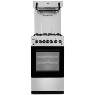 Beko KA52NES 50cm Eye Level Grill Gas Cooker in Silver A Rated