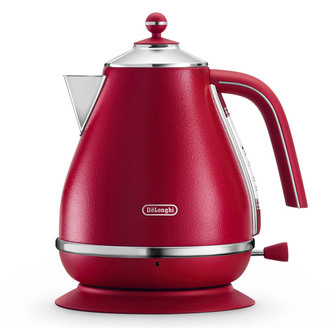 DeLonghi KBOE3001.RD Icona Elements Cordless Jug Kettle in Red 1.7L 3.0kW