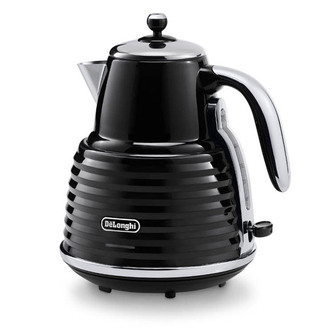 DeLonghi KBZ3001.BK ICONA Scultura Cordless Kettle - Black High Gloss