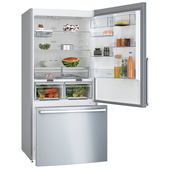 Bosch KGB86XIEP Serie 6 86cm NoFrost Fridge Freezer St Steel 1 86m F