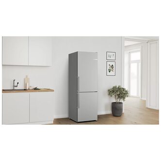 Bosch KGN36VICT Serie 4 60cm No Frost Fridge Freezer St St 1 86m C