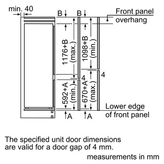 Bosch KIV87NSF0G Serie 2 Integrated Fridge Freezer 70 30 1 77m F Rated