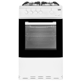 Beko KSG580W 50cm Single Cavity Gas Cooker in White