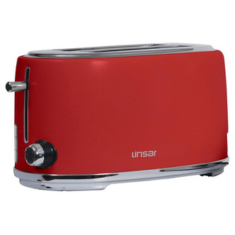 Linsar KY832RED 4 Slice Toaster in Red