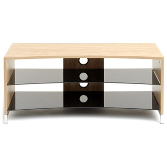 L643-1050-3O Paris Curve 1050mm TV Stand in Light Oak