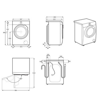 Image of AEG L7WEE861R 7000 Series Washer Dryer White 1600rpm 8kg 6kg E Rated