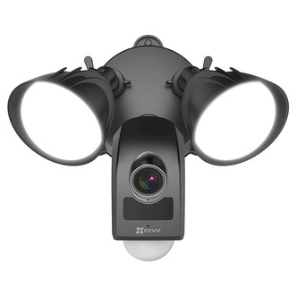Ezviz LC1-BLACK Smart Outdoor Floodlight Camera in Black Active Defence