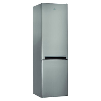 Indesit LD70S1X Fridge Freezer in Stainless Steel 1.76m W60cm A+