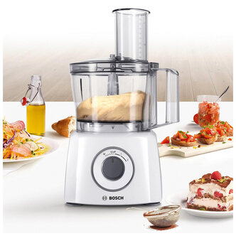 Bosch MCM3100WGB Compact Food Processor in White 700W