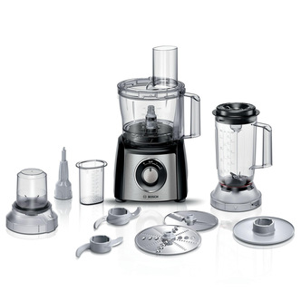 Bosch MCM3501MGB MultiTalent 3 Compact Food Processor Black & St/Steel