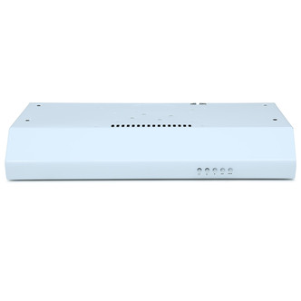 Montpellier MCV60W 60cm Visor Hood in White 3 Speed Fan 4W LED Light