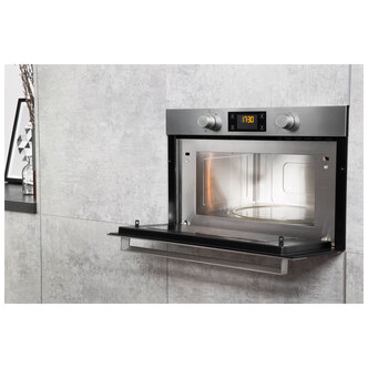 Hotpoint MD344IXH Built In Microwave Oven Grill in St Steel 1000W 31L