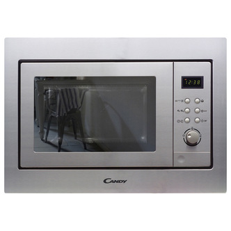 Candy MICG201BUK Built In Microwave Oven with Grill in St Steel 20L 80