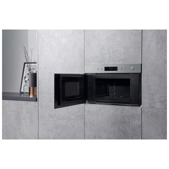Hotpoint MN314IXH Built In Microwave Oven with Grill in St Steel 750W