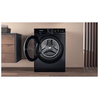 Hotpoint NSWM1045CBSU Washing Machine in Black 1400rpm 10Kg B Rated