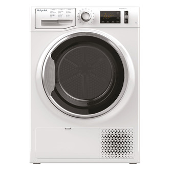 Hotpoint NTM1182XB 8kg Heat Pump Condenser Dryer in White A++ Rated