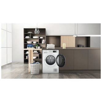 Hotpoint NTSM1192SKUK 9kg Heat Pump Condenser Dryer in White A Rated