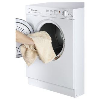 Hotpoint NV4D01P 4kg Compact Vented Dryer in White C Rated