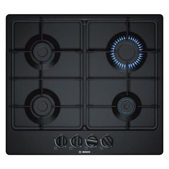 Bosch PGP6B6B60 Series 4 60cm 4 Burner Gas Hob in Black