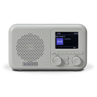 Roberts PLAYM4G DAB/DAB+/FM/RDS Portable Radio in Grey & White